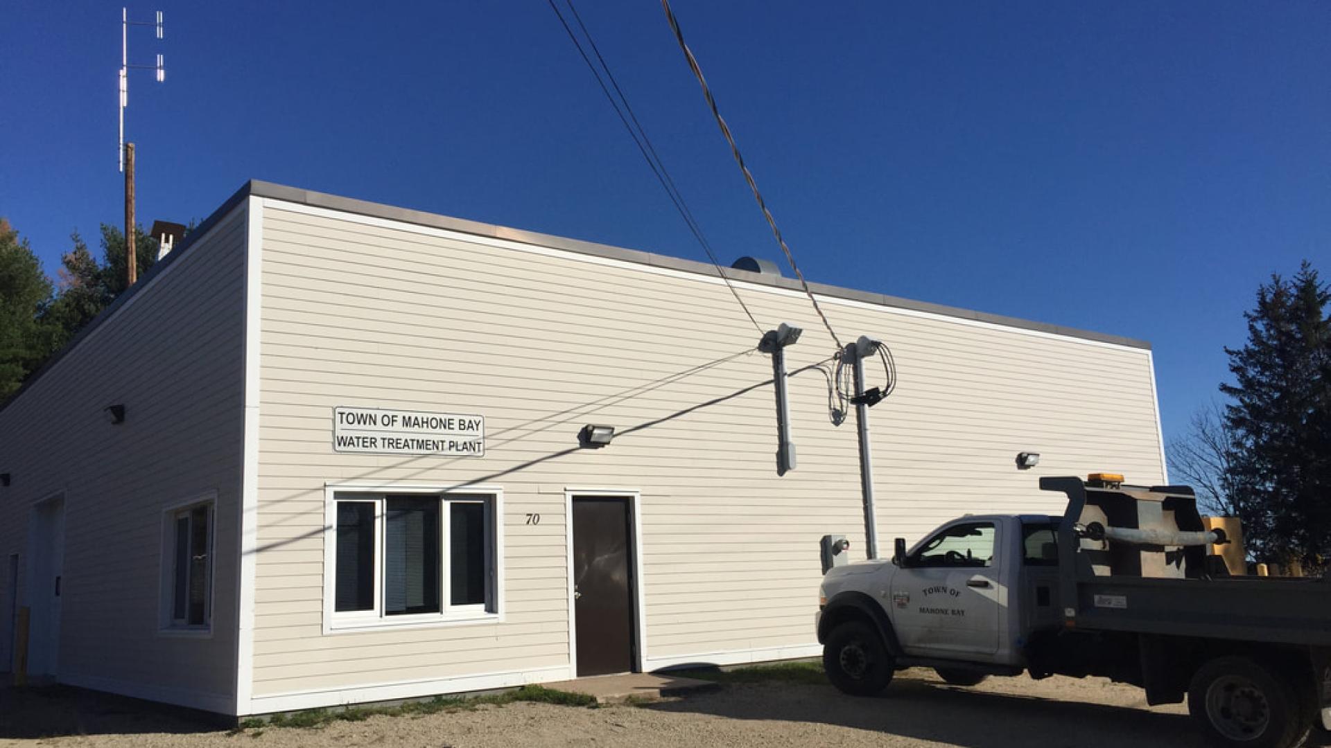 A photo of Mahone Bay's water treatment plant